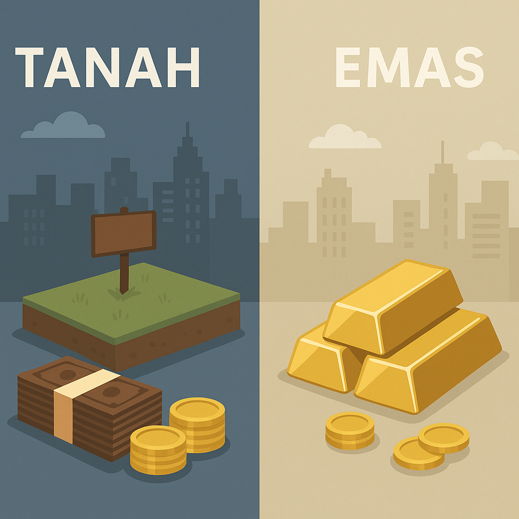 Investasi tanah vs emas